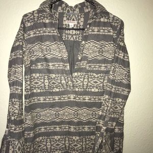 Merona Tribal Print button down